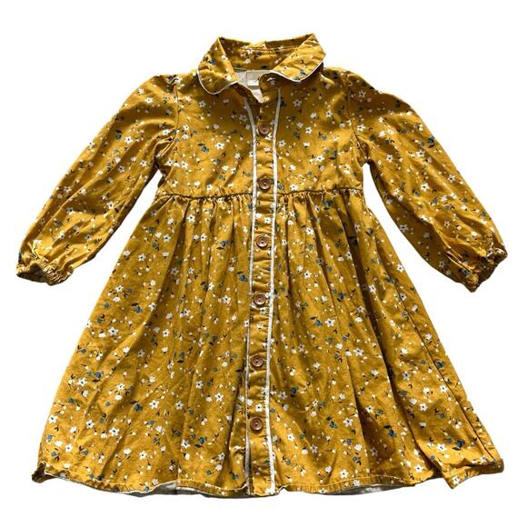 Marie Nicole Other - Marie Nicole Girls Yellow Floral Dress 4y
